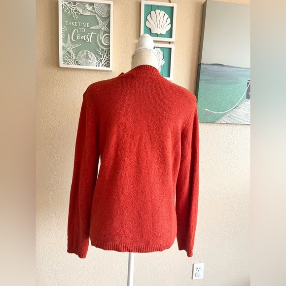 ALFRED DUNNER VINTAGE EMBROIDERED FLOWER BEADED AUTUMN SWEATER WOOL BLEND SZ PM - Picture 4 of 15